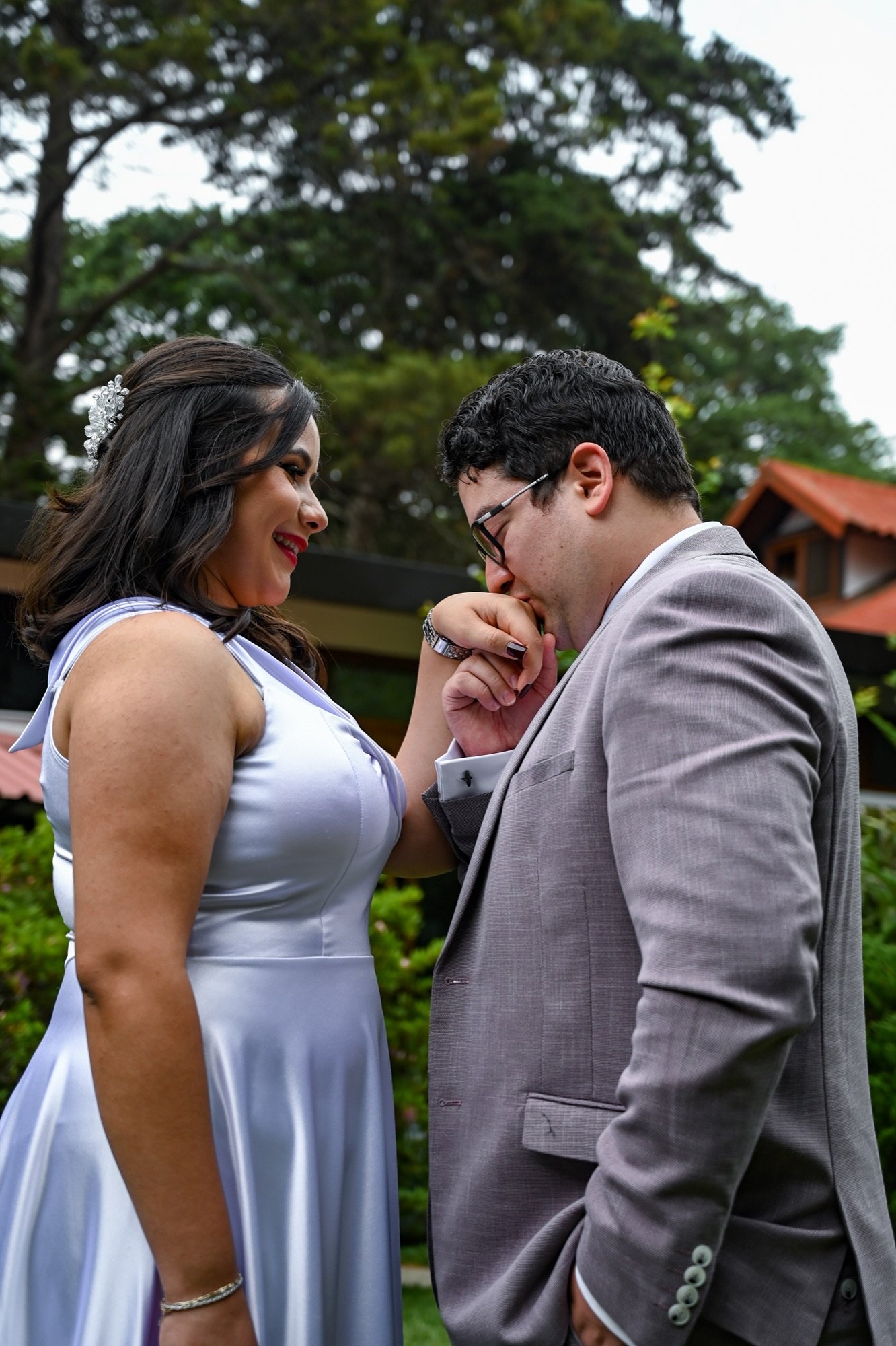 Pareja durante su boda